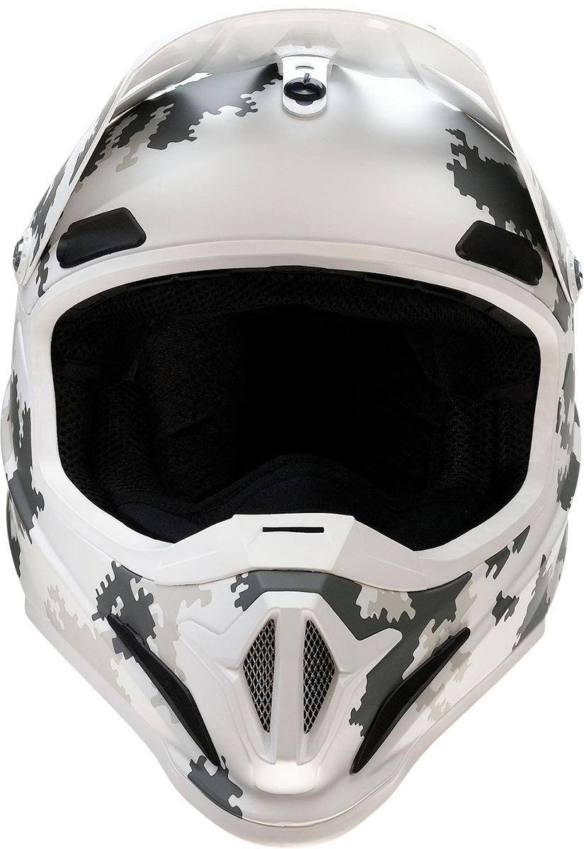 Z1R, Z1R Rise Snow Helmet - Digi Camo White/Gray XS - Injection Molded Polycarbonate Shell and Ventilation System