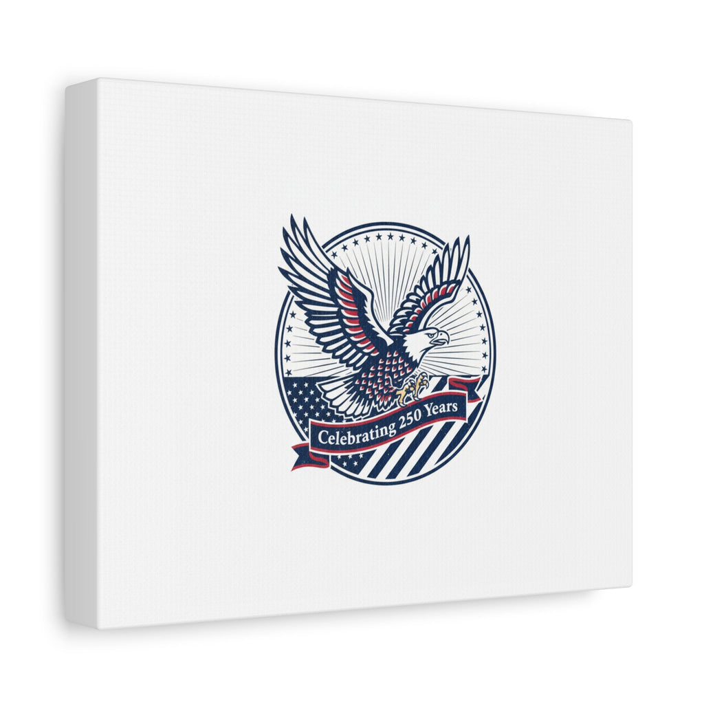 250th Anniversary Eagle Emblem Canvas | Semiquincentennial Americana