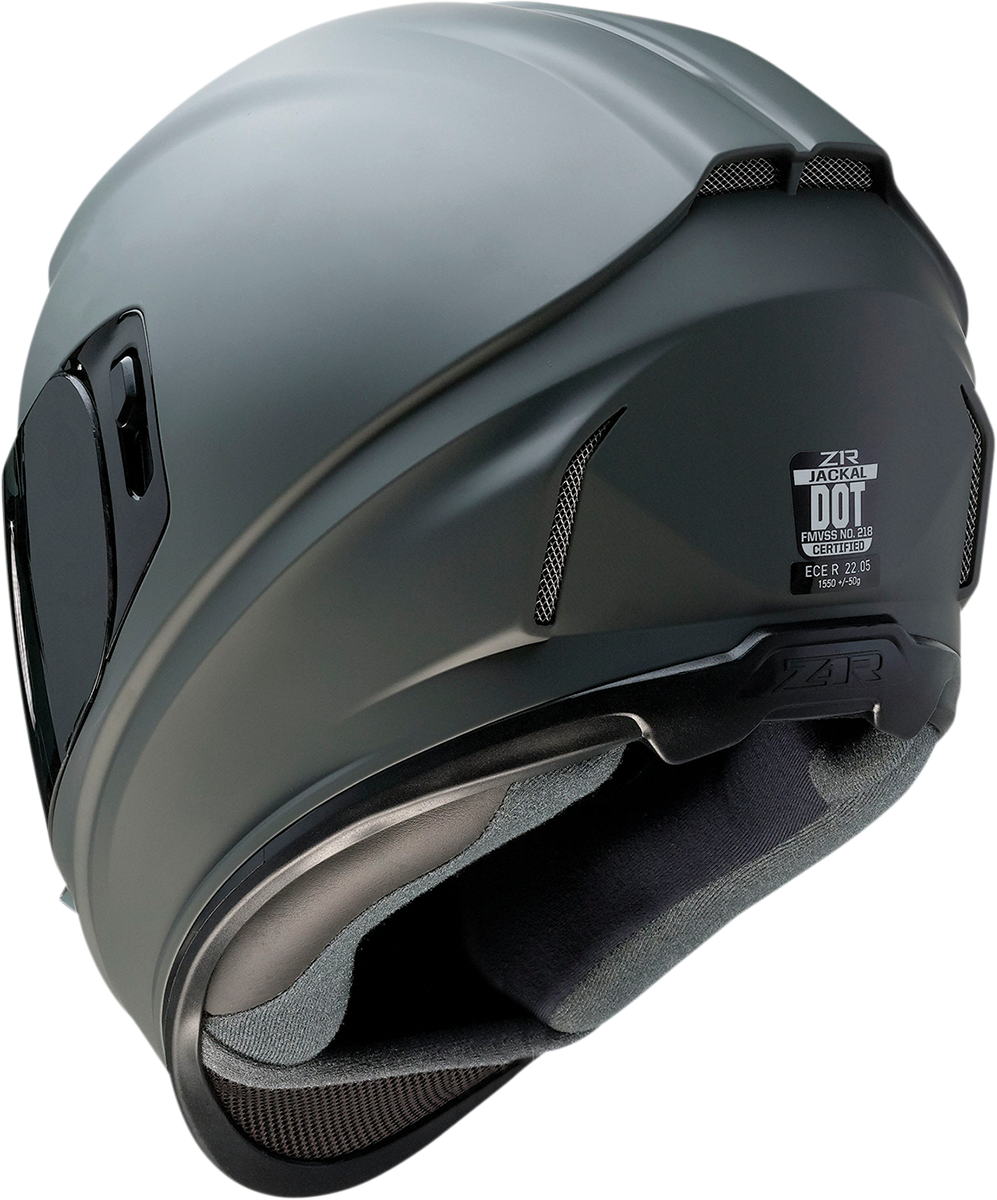 Z1R, Z1R Jackal Helmet in Primer Gray with Smoke Shield, XL - Model 0101-14003