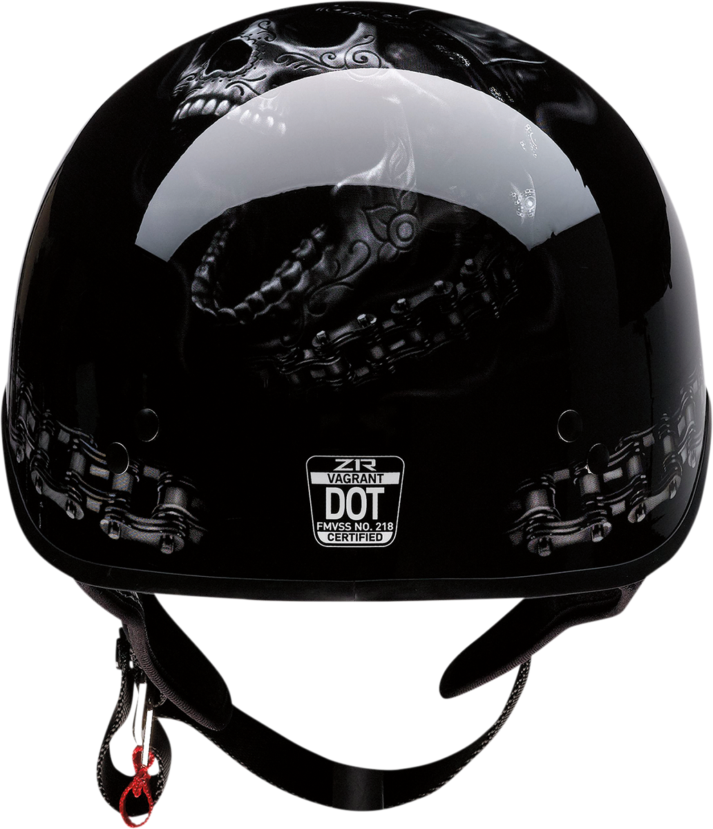 Z1R, Z1R Vagrant Helmet FTW - Black/Gray Small (Part Number 0103-1319)