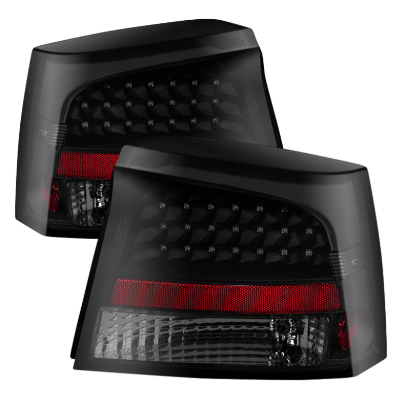 SPYDER Xtune Dodge Charger 06-08 LED Tail Lights Black Smoke ALT-JH-DCH05-LED-BKSM 9026997