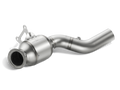 Akrapovic 10-15 Ferrari 458 Italia/458 Spyder Link Pipe Set w/ Cat (Titanium) L-FE/T/1