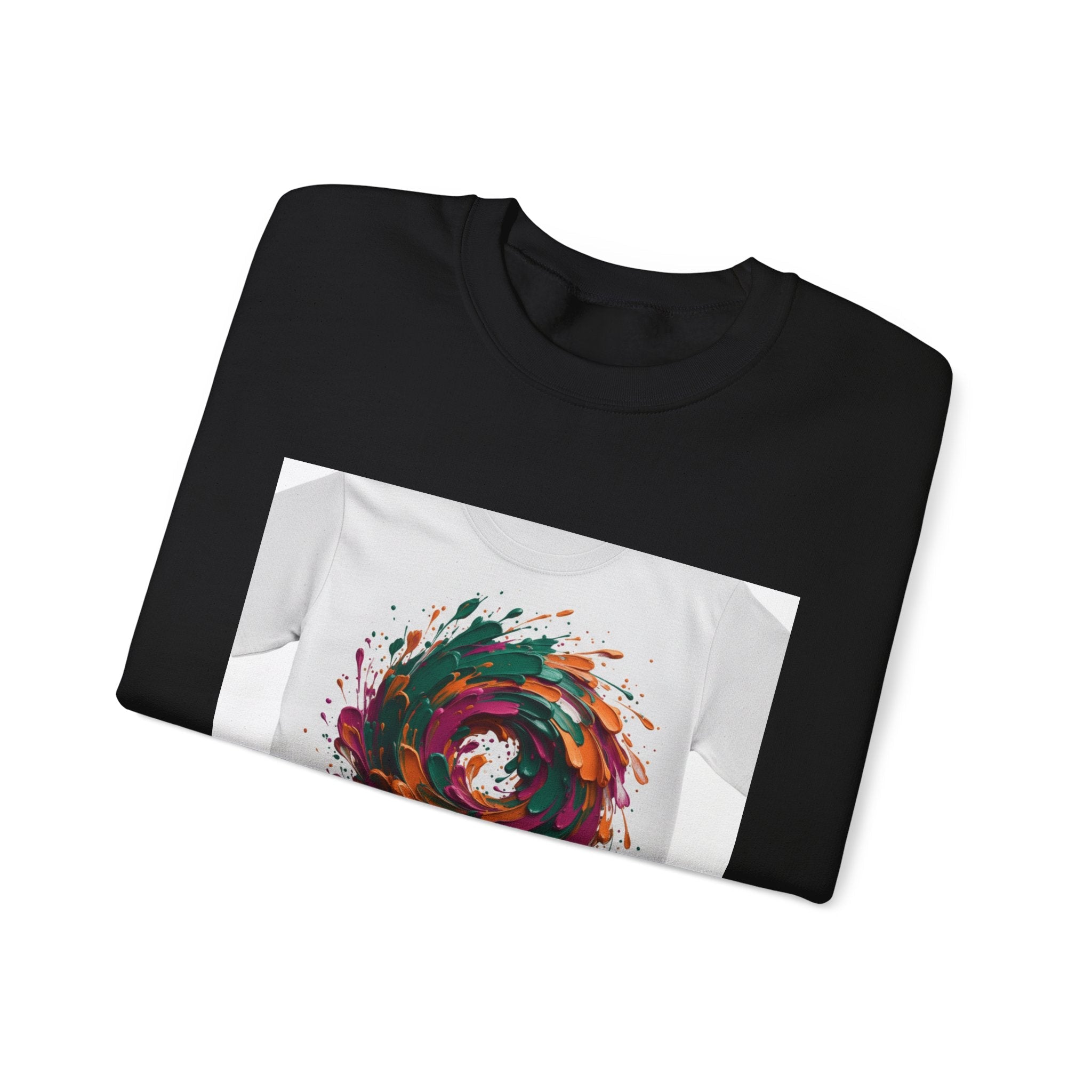 Painterly Abstract Floral Swirl Sweatshirt | artsy brushstroke apparel