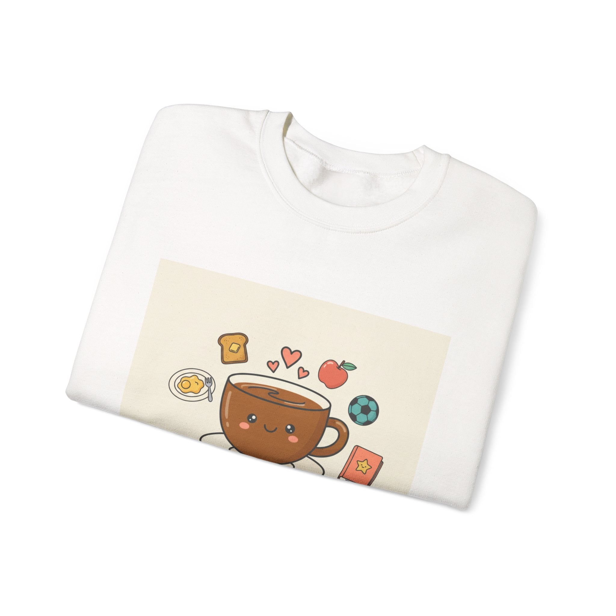 Morning Chaos Coffee Mom Sweatshirt | parenting morning humor, tired parent shirt