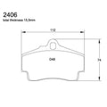 Pagid U-2406 Yellow Racing Pad - RS29 Compound