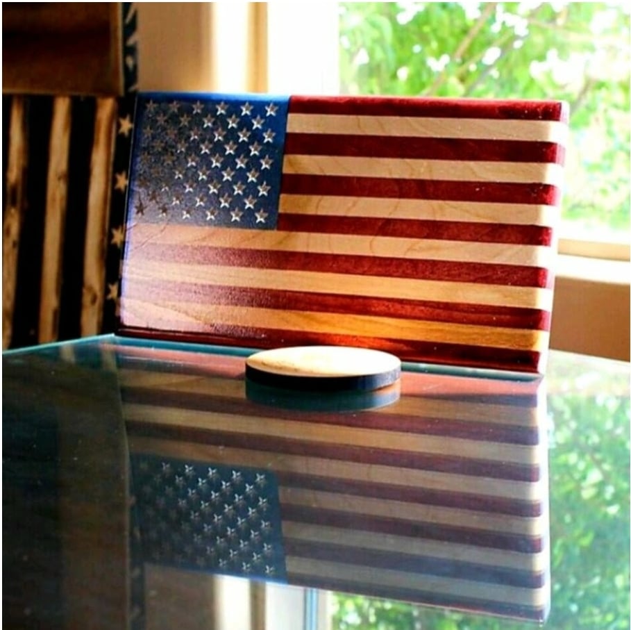 Old Glory Handcrafted Patriotic Wall Flag – Made by U.S. Veterans