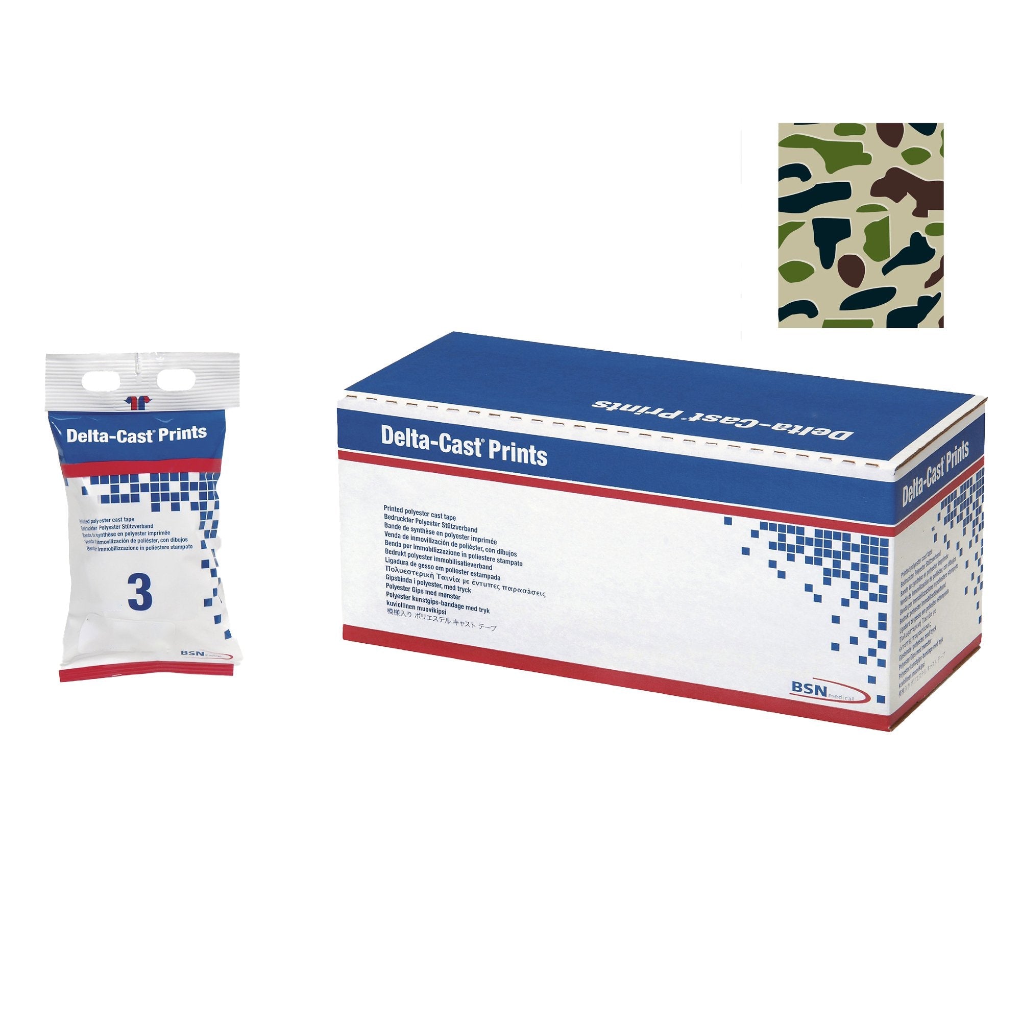 Delta-Cast® Prints Cast Tape, 3 Inch x 4 Yard 4002