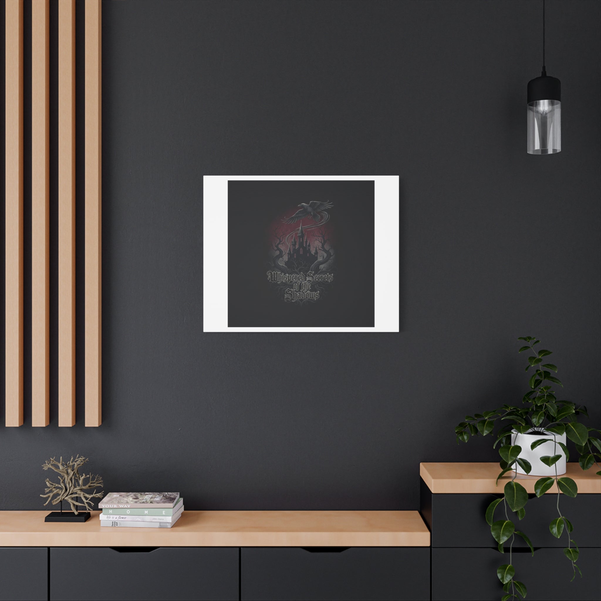 Whispered Secrets of the Shadows Castle Wall Art, Matte Canvas | Gothic Medieval Decor