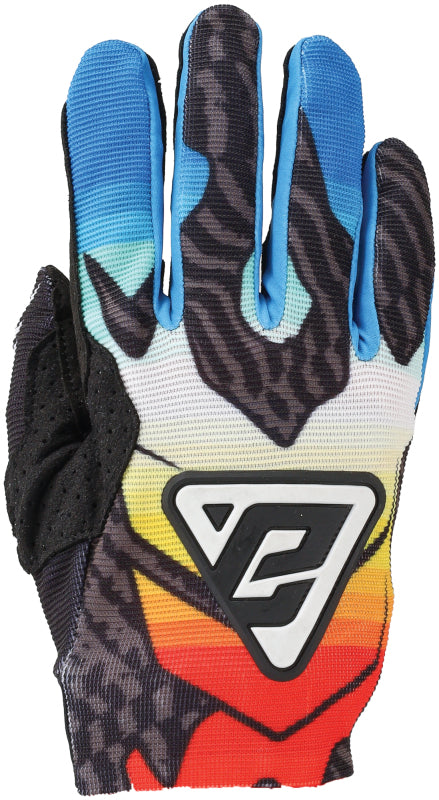 Answer 24 Aerlite Drip Gloves Black/White/Rainbow Youth - Medium 442833