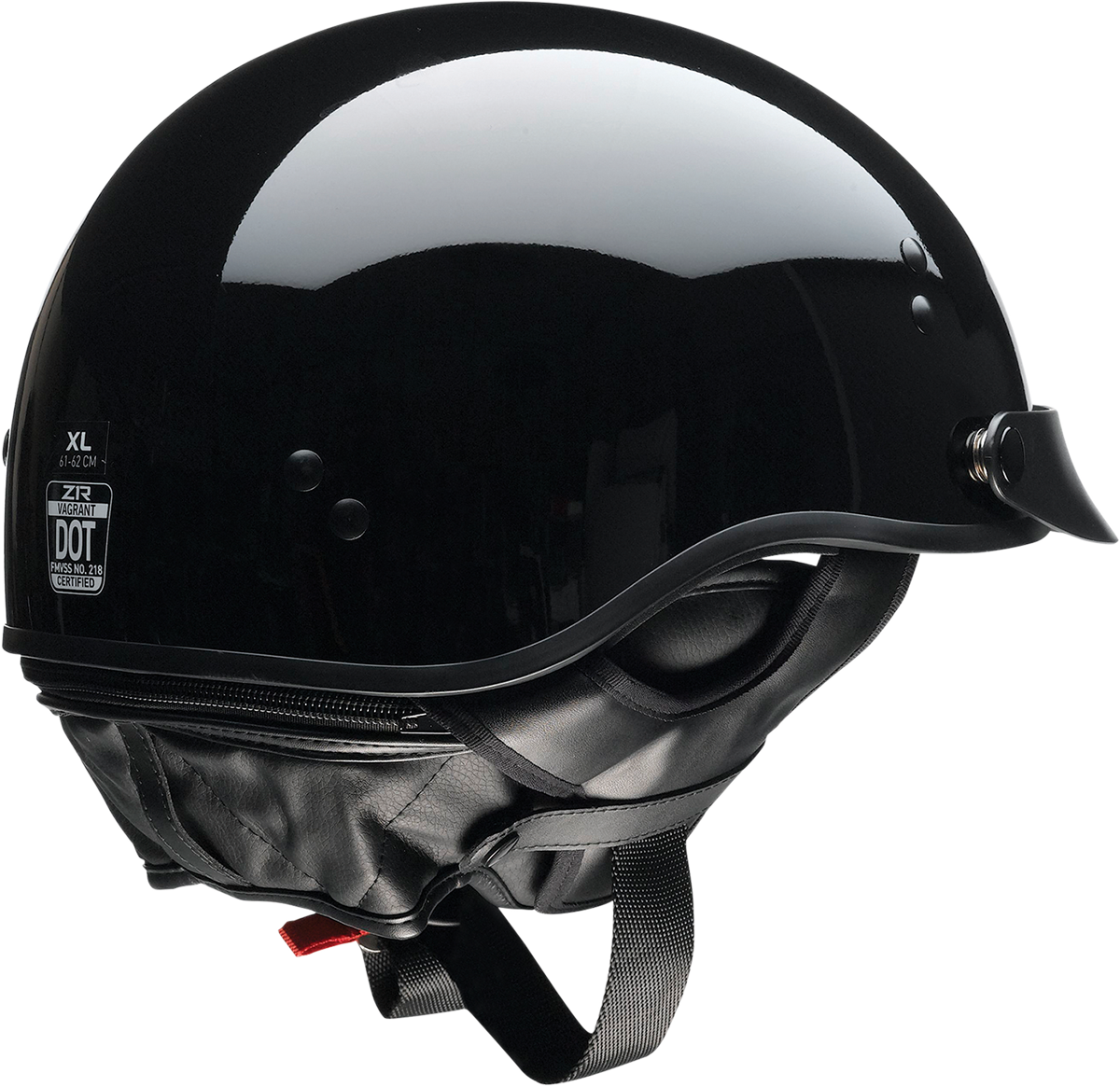 Z1R, Z1R Vagrant NC Helmet in Black - XL (Part Number 0103-1370)