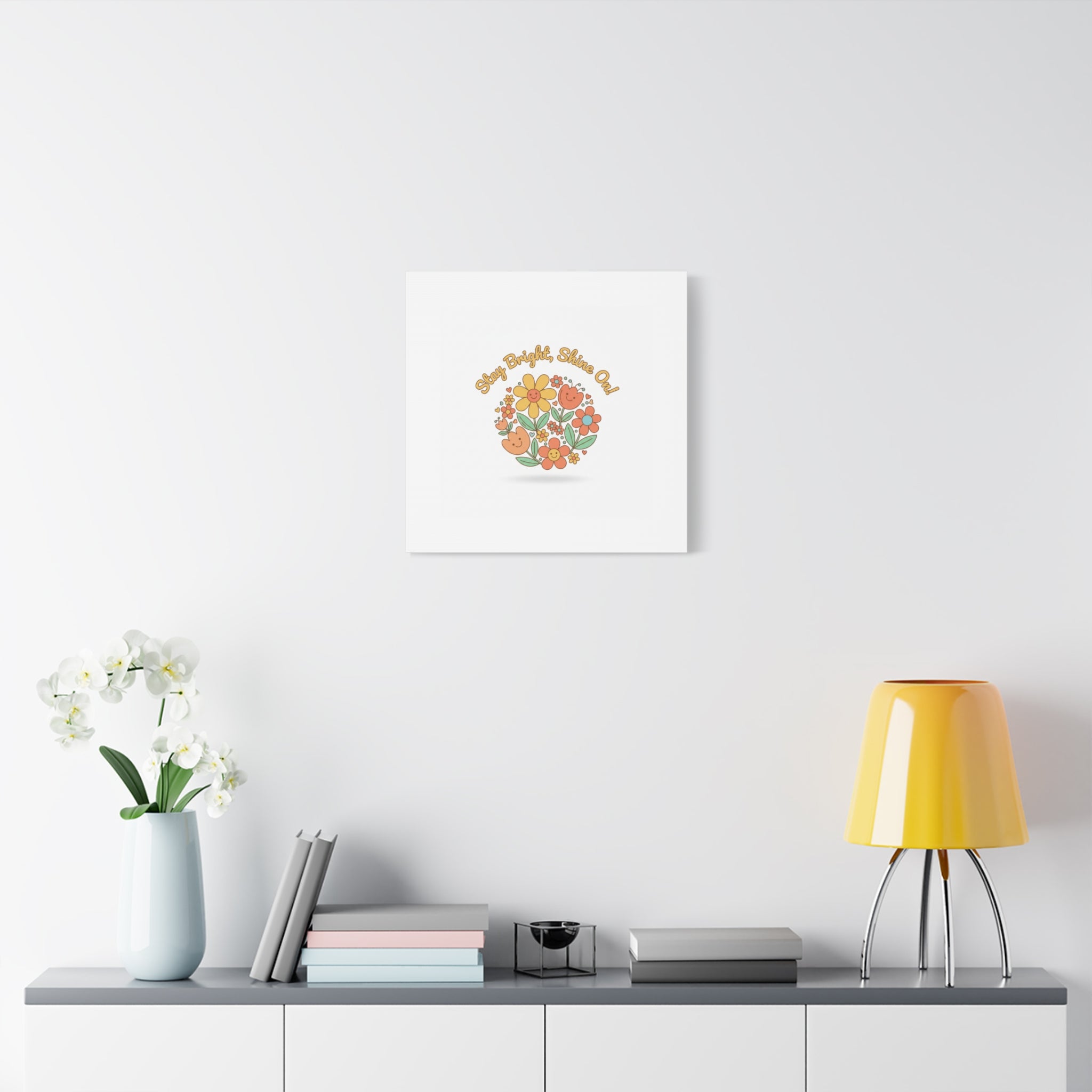 Stay Bright Shine On Canvas | Hopecore, Radical Optimism Wall Art
