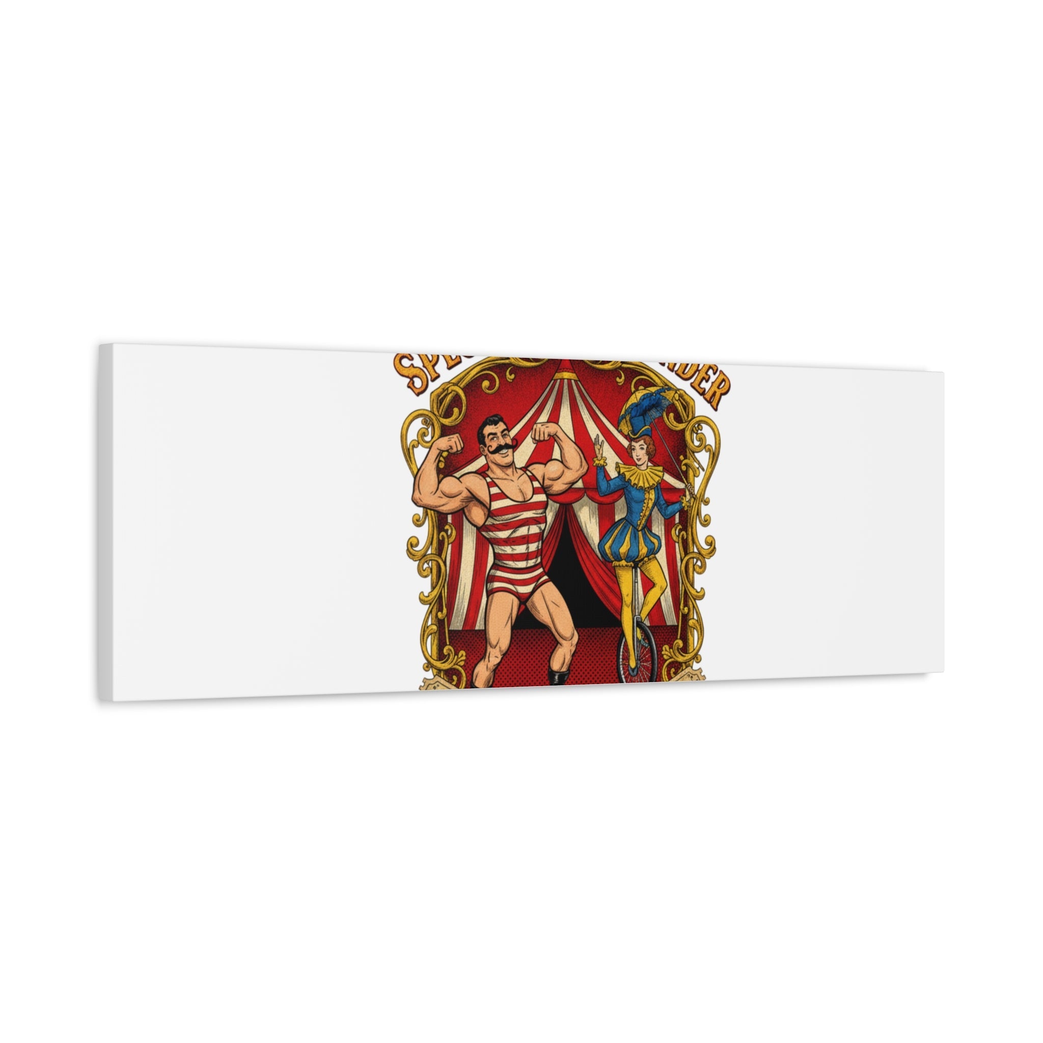 Spectacle of Wonder Circus Art Print, Canvas | Vintage Carnival Design