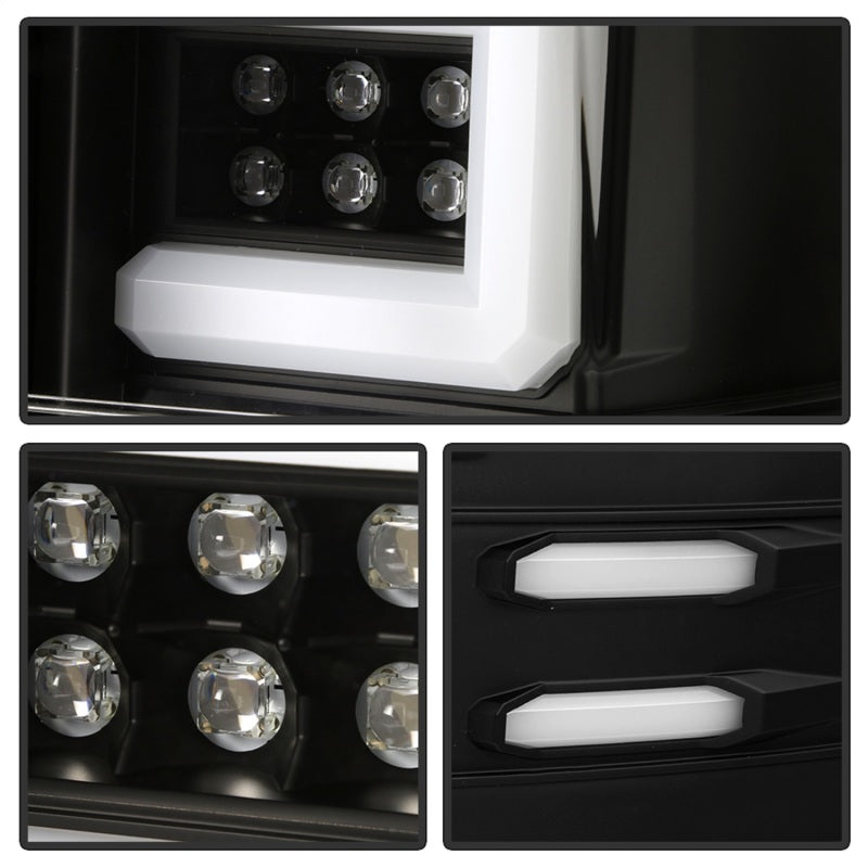 SPYDER Chevy 1500 14-16 Light Bar LED Tail Lights All Blk ALT-YD-CS14-LBLED-BKV2 5085856