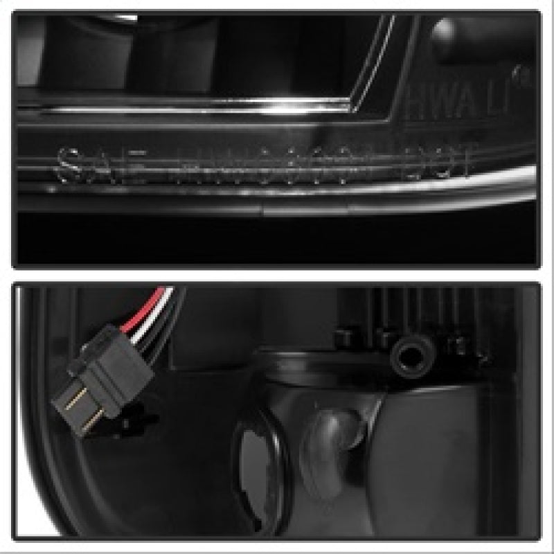 SPYDER xTune Ford F150 Styleside 97-03 Light Bar LED Tail Lights - Black ALT-ON-FF15097-LBLED-BK 5082084
