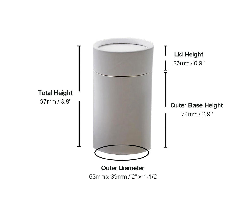 2.5 ounce / 70 g Oval Push - up Cosmetic Container - PhishStones Products