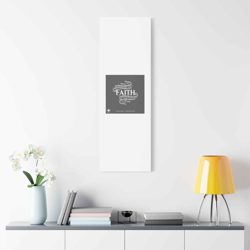 handwritten faith ribbon Canvas | sketch aesthetic, doodle design