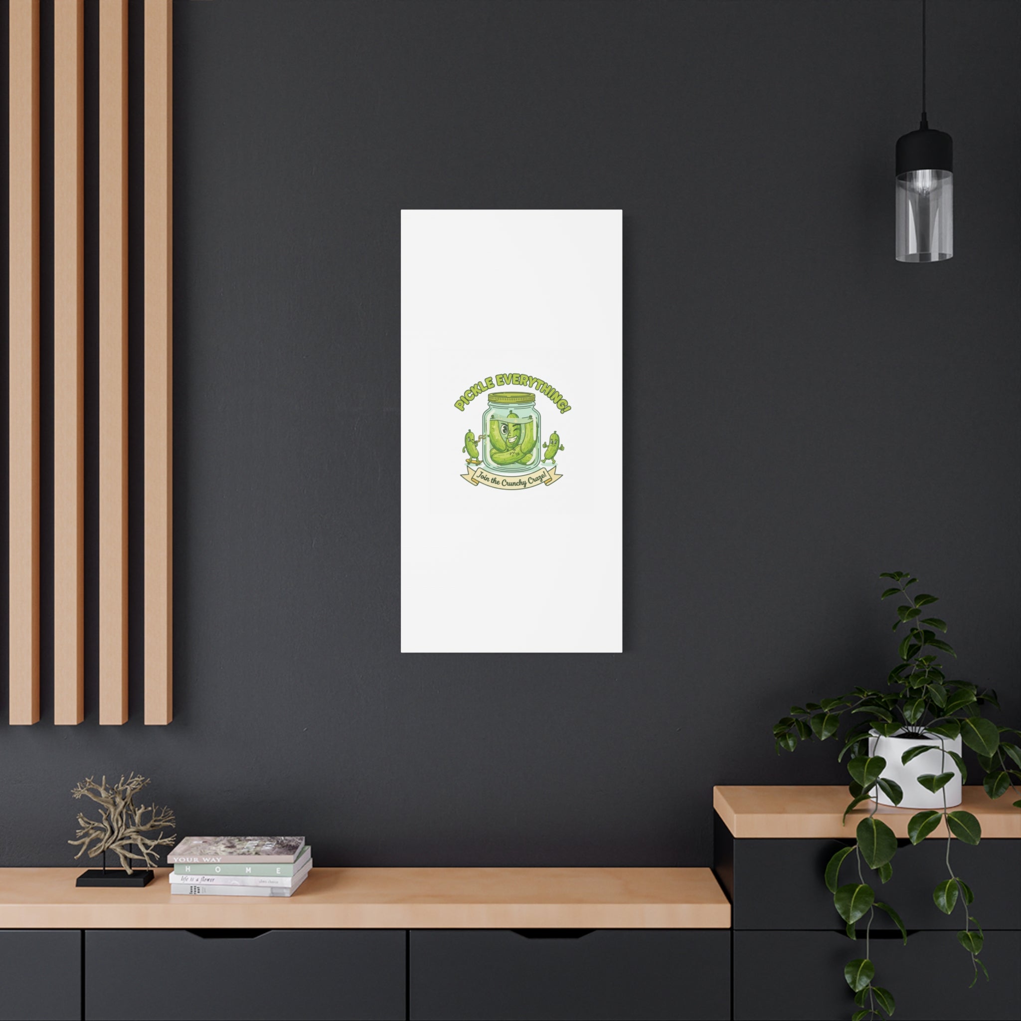 Pickle Everything! Matte Canvas | Brine Design, Pickle Lover Art