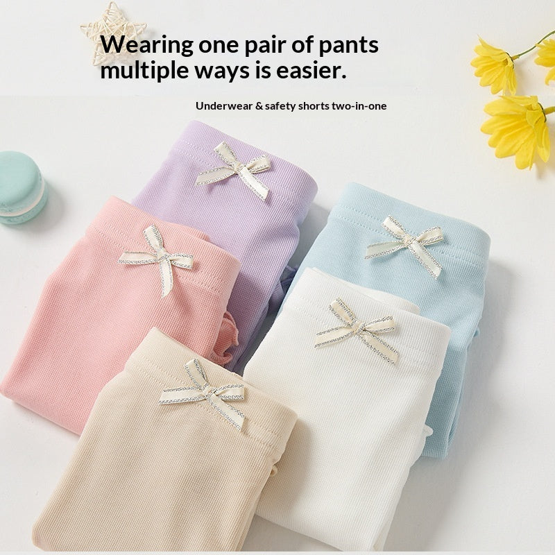 Summer Girls Thin Seamless Anti-Exposure Safety Shorts