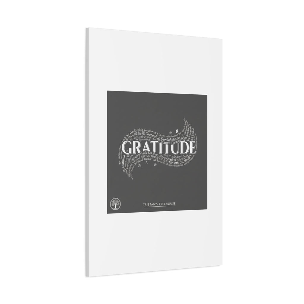 Gratitude Wall Art Matte Canvas | Tiny Treats, sweet uplifting print