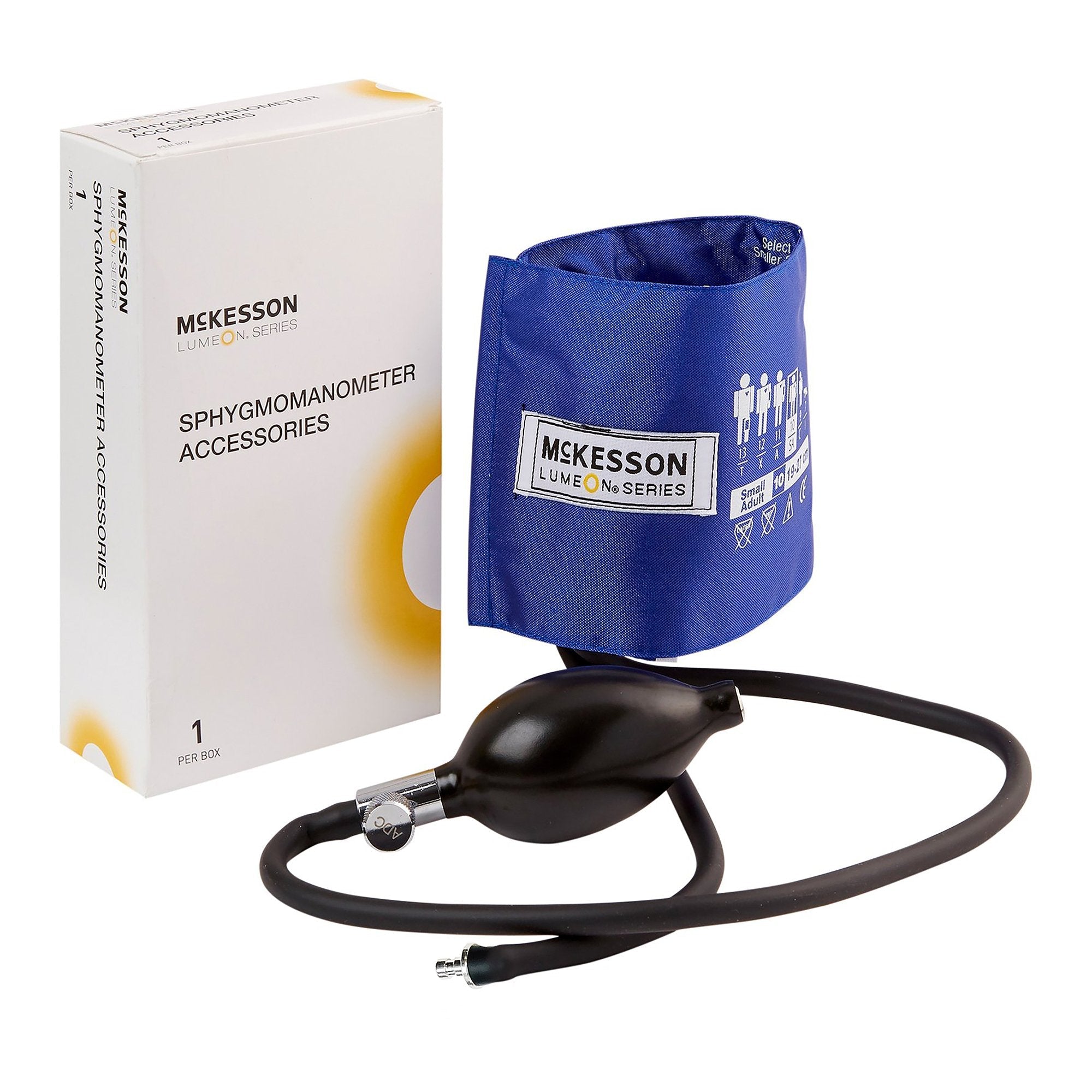 McKesson Lumeon Blood Pressure Bulb and Cuff, Child Arm, Small, 19-27 cm 01-865-10SARBGM