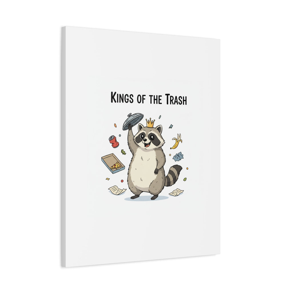 Kings of the Trash Canvas, Raccoon Doodle | Trash Panda, Goofy Critter Art