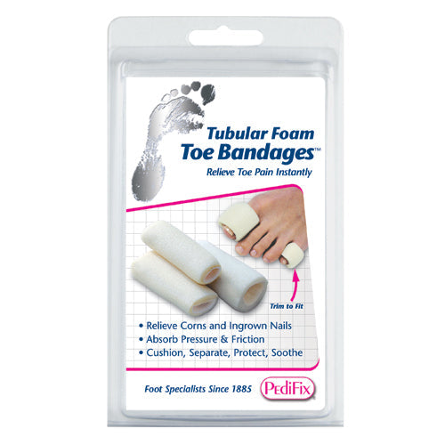 Foam Toe Bandages for Corns, Ingrown Nails - Pk/3 Medium