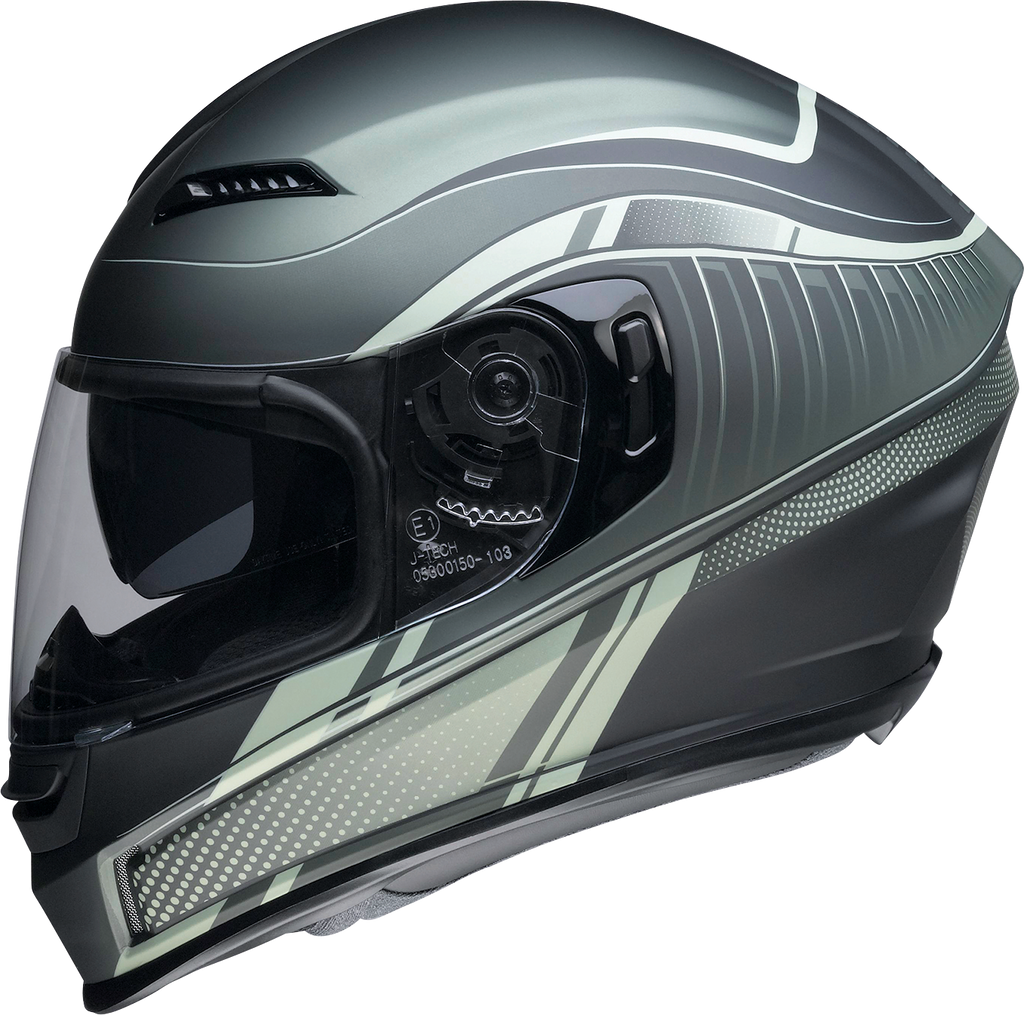 Z1R, Z1R Jackal Helmet Dark Matter Green Small 0101-14856 – Aerodynamic Motorcycle Helmet with Advanced Ventilation and Anti-Fog Shield