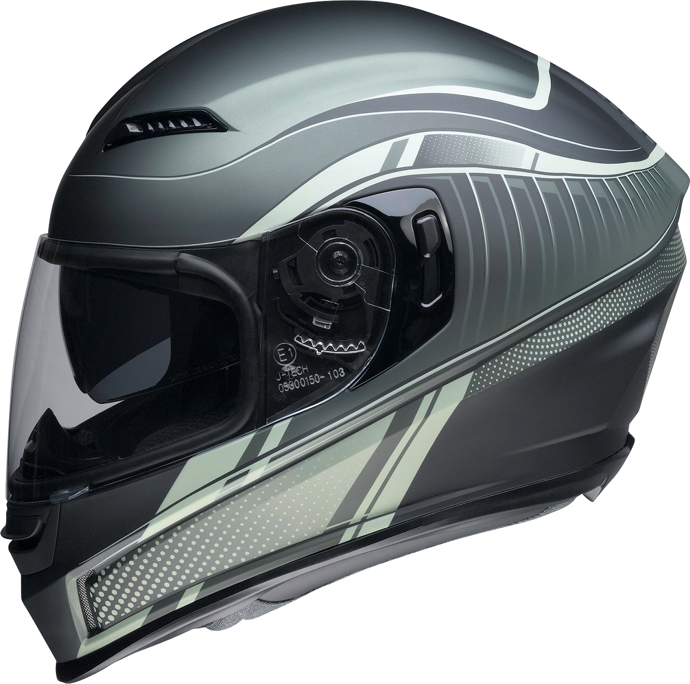Z1R, Z1R Jackal Helmet Dark Matter Green Small 0101-14856 – Aerodynamic Motorcycle Helmet with Advanced Ventilation and Anti-Fog Shield