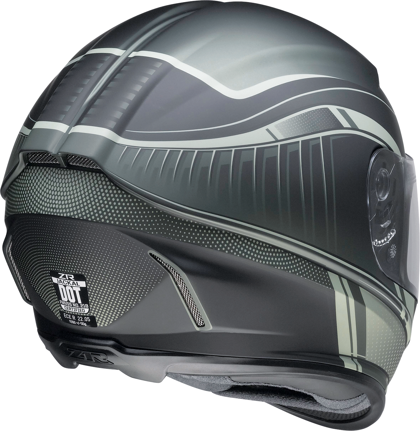 Z1R, Z1R Jackal Helmet Dark Matter Green Small 0101-14856 – Aerodynamic Motorcycle Helmet with Advanced Ventilation and Anti-Fog Shield
