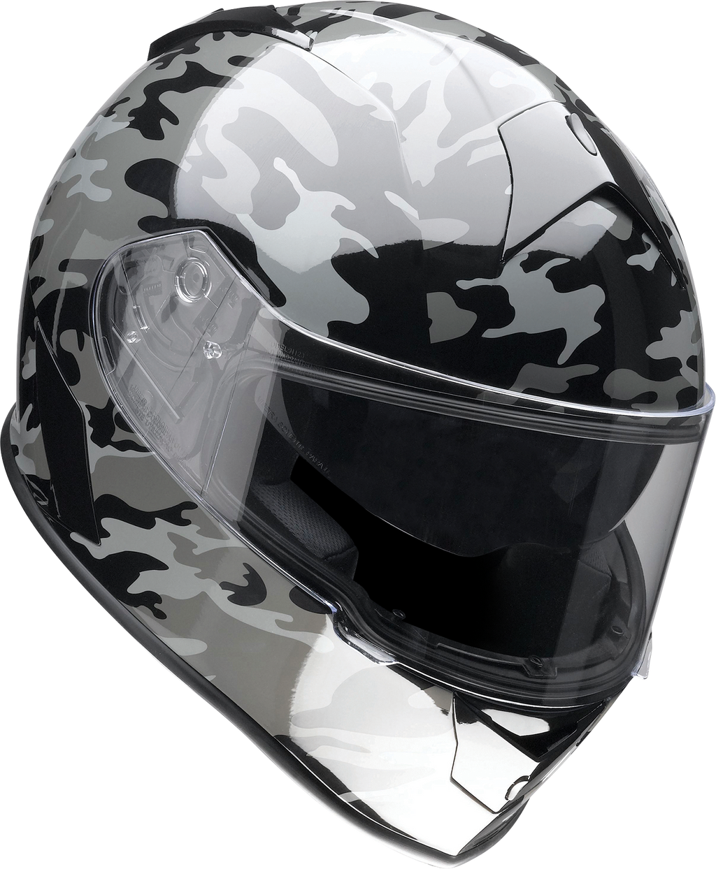 Z1R, Z1R Warrant Helmet with Camo Design - Black/Gray, Small, Part 0101-14366