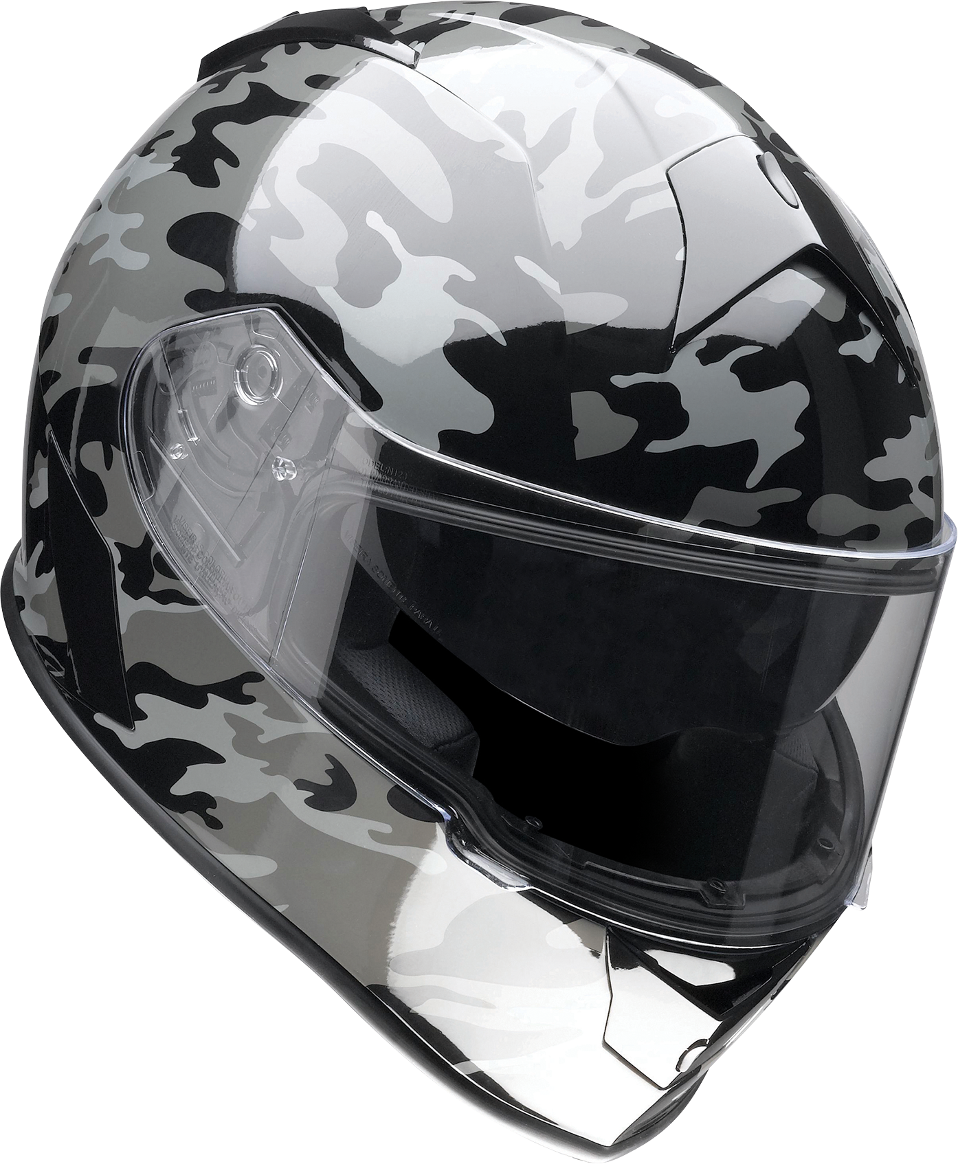 Z1R, Z1R Warrant Helmet with Camo Design - Black/Gray, Small, Part 0101-14366