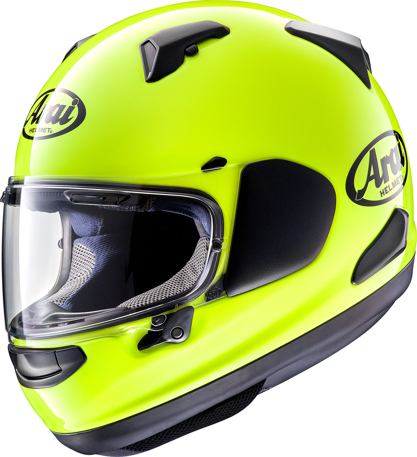 ARAI HELMETS, ARAI Helmets Quantum-X Helmet 2XL Fluorescent Yellow with VAS-MV Shield and Pinlock MaxVision