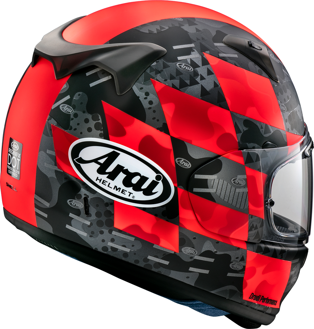 ARAI HELMETS, ARAI HELMETS Regent-X Helmet - Patch - Red Frost - XS (Part Number: 0101-15833)