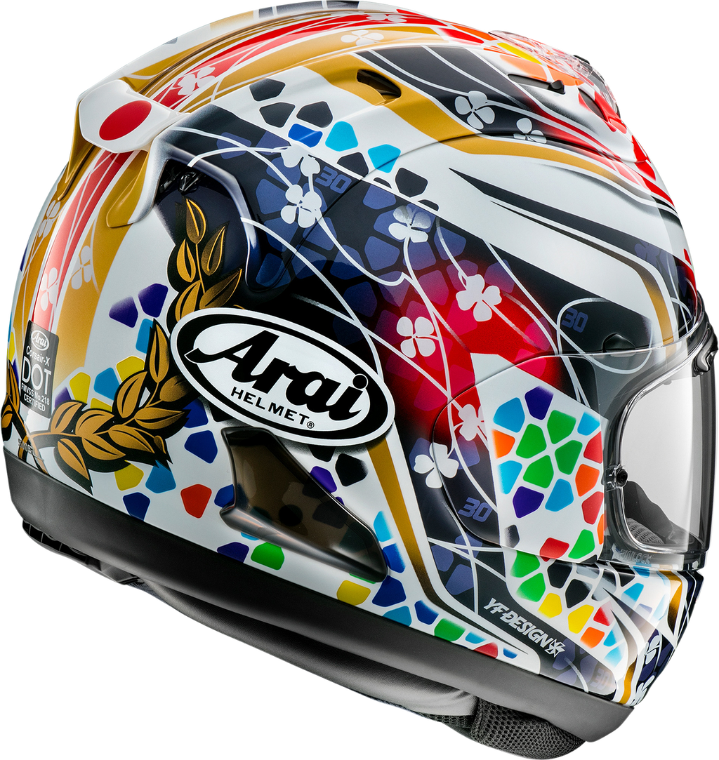 ARAI HELMETS, ARAI Helmets Corsair-X Nakagami-3 Helmet XS - Advanced Ventilation and Safety Features