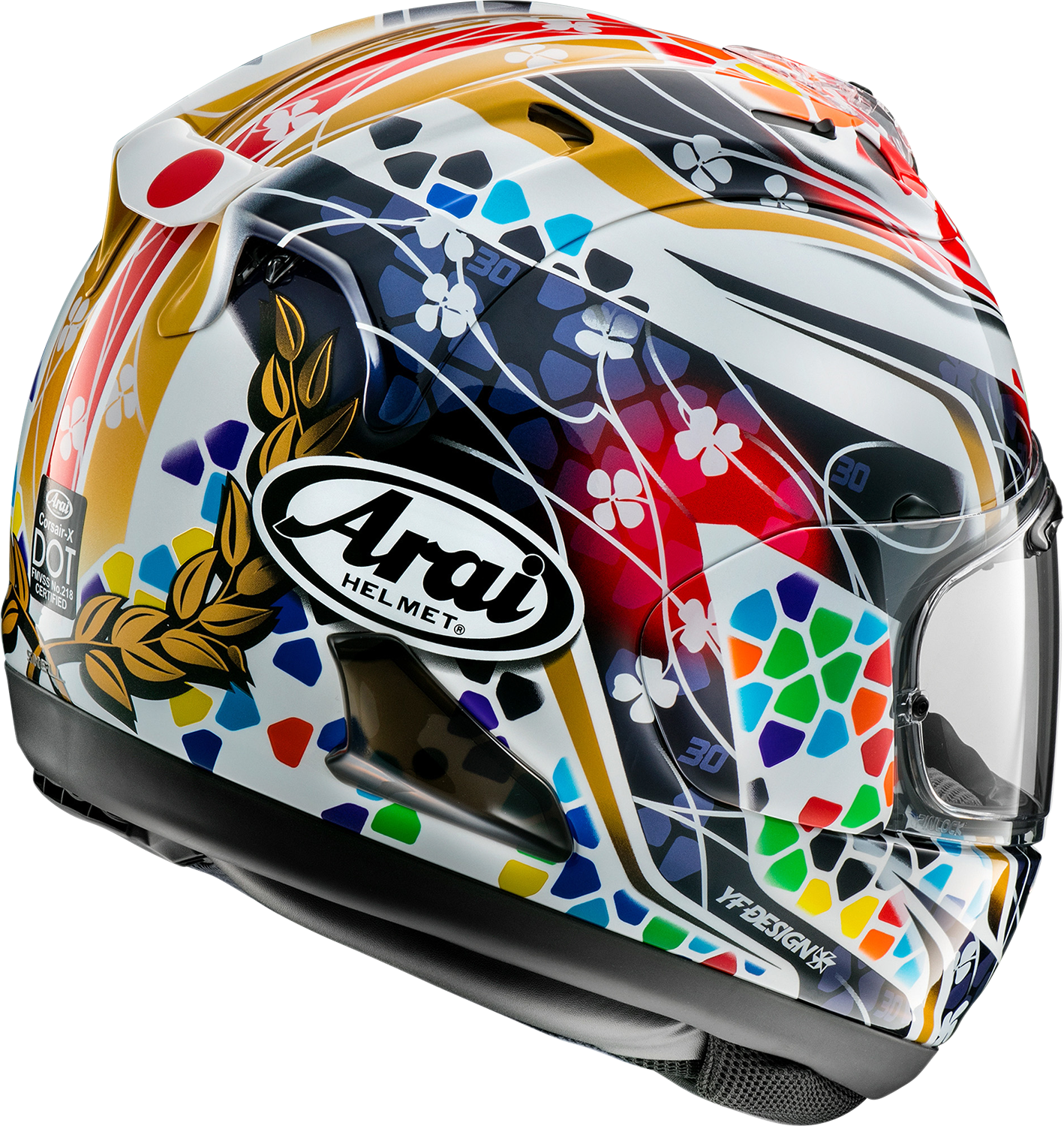 ARAI HELMETS, ARAI Helmets Corsair-X Nakagami-3 Helmet XS - Advanced Ventilation and Safety Features
