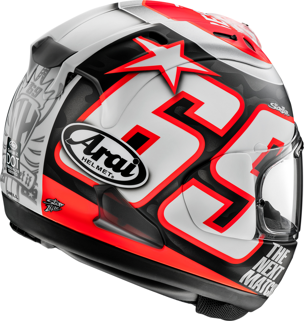 ARAI HELMETS, ARAI Helmets Corsair-X Nicky Reset Frost Helmet XL - Advanced Motorcycle Safety and Comfort