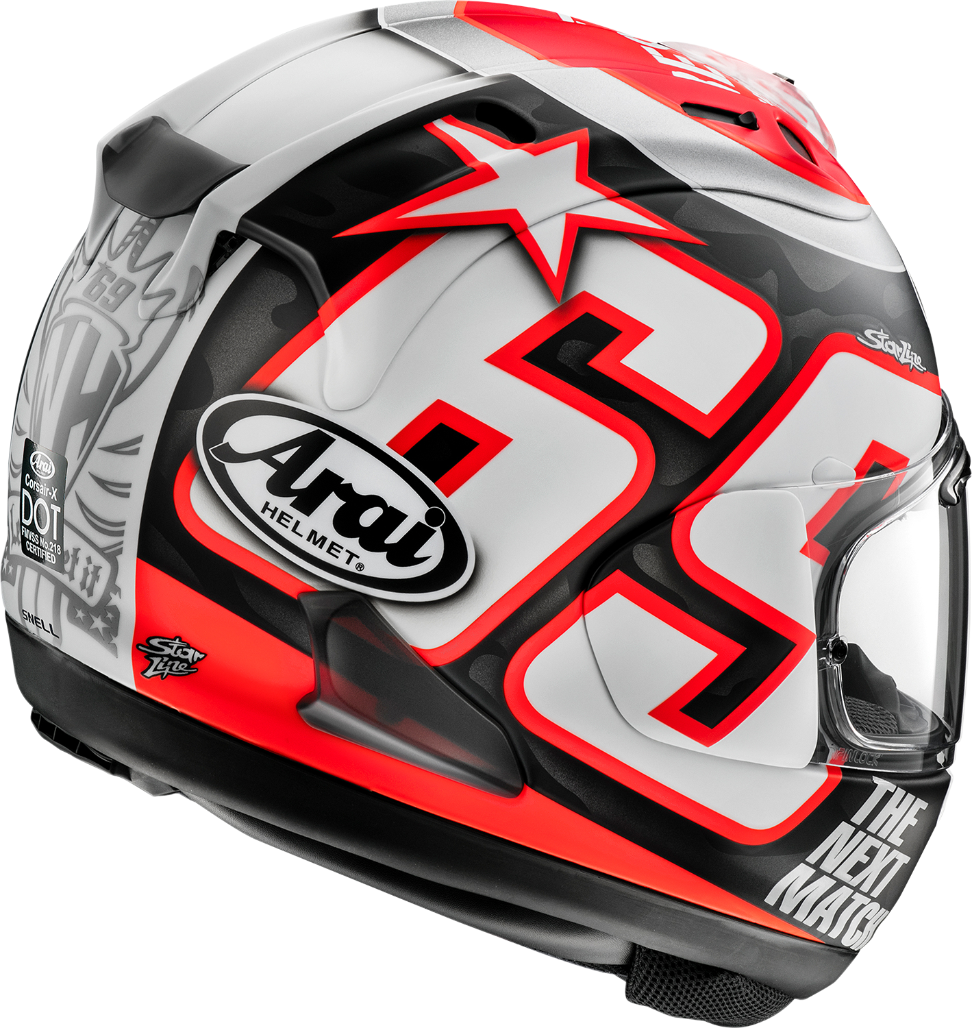 ARAI HELMETS, ARAI Helmets Corsair-X Nicky Reset Frost Helmet XL - Advanced Motorcycle Safety and Comfort