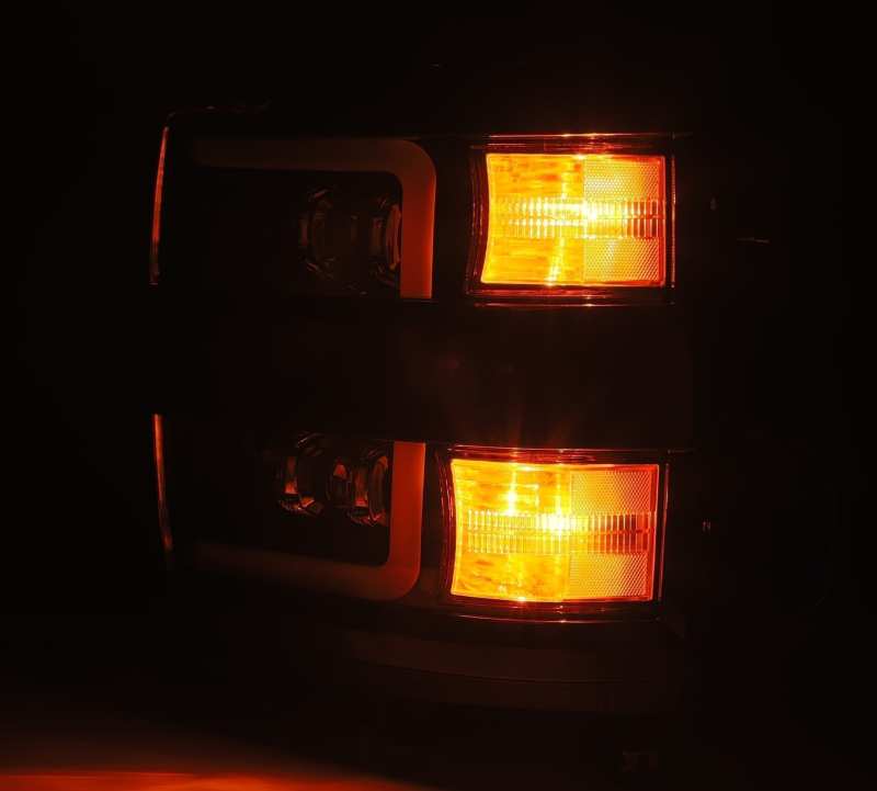 AlphaRex 15-18 Chevy 2500HD NOVA LED Proj Headlights Plank Style Chrome w/Activ Light/Seq Signal/DRL 880228 *Discontinued