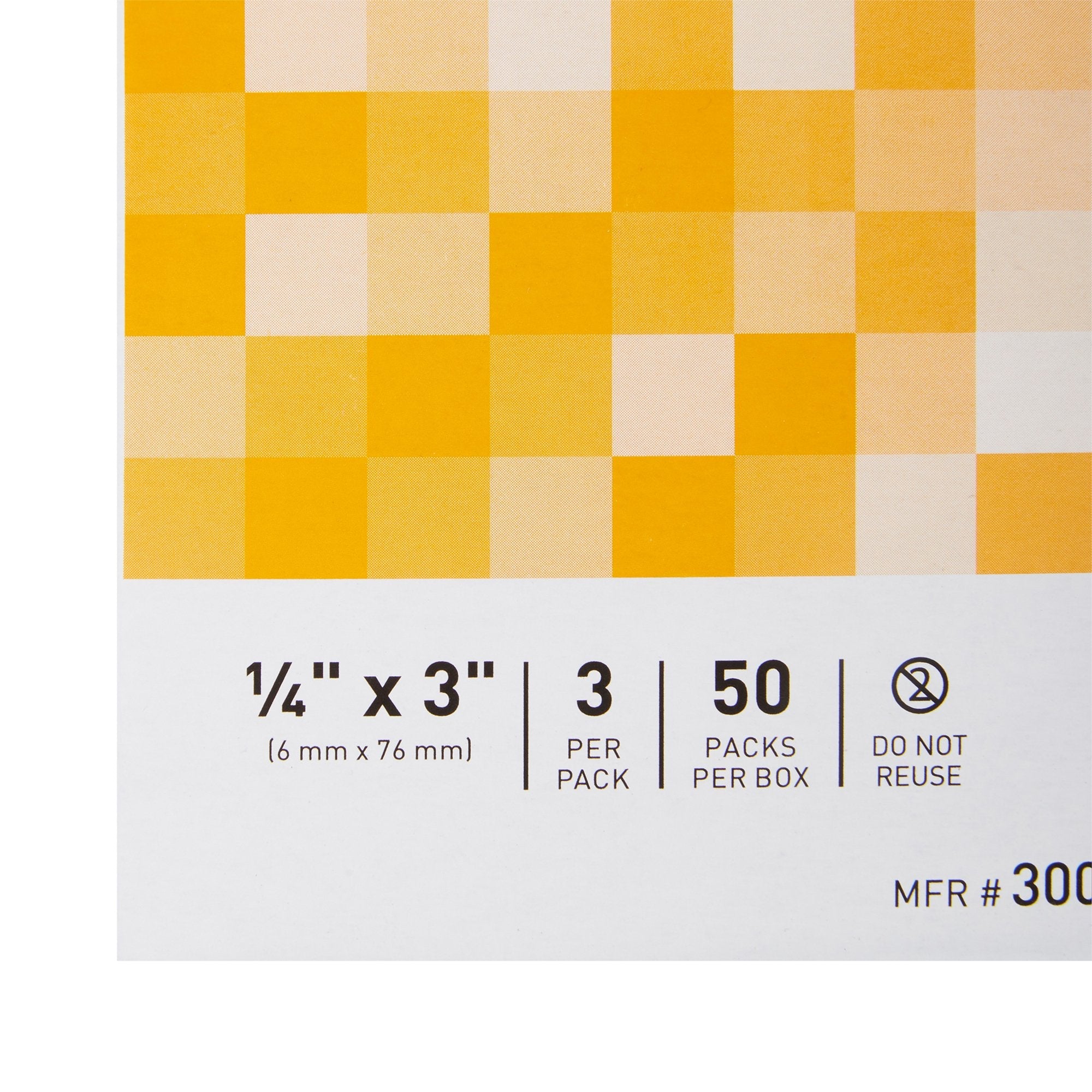 McKesson Non-Reinforced Skin Closure Strip, 1/4 x 3 Inch 3001