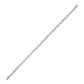 2.5mm 14k White Gold French Cable Chain Bracelet - PhishStones Products