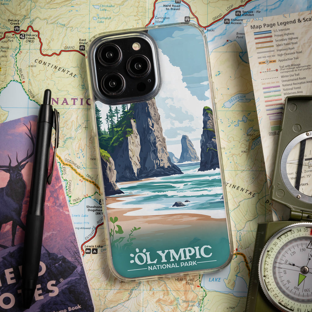 National Parks Olympic HD Apple iPhone 15 Series Mag-Safe Phone Case