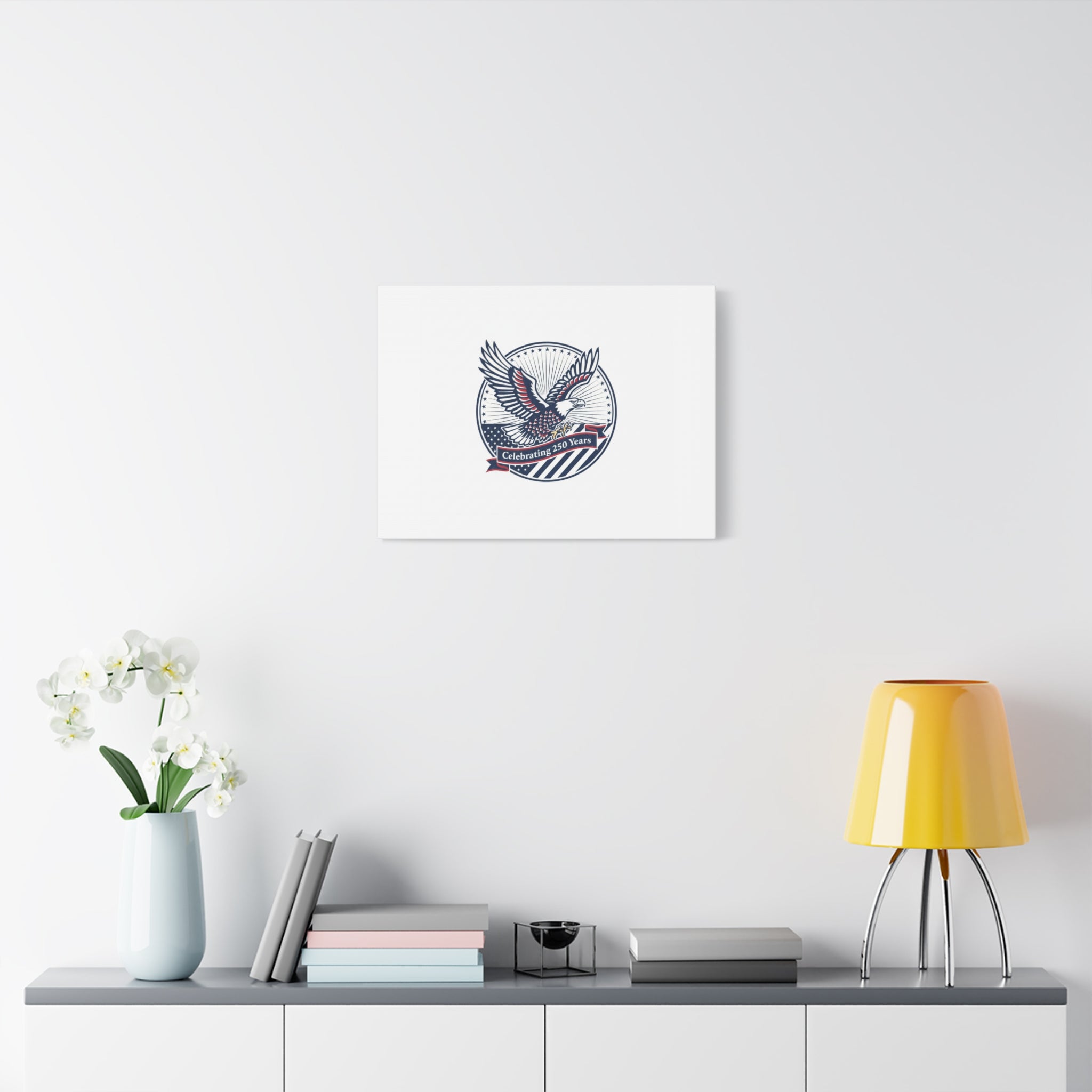 250th Anniversary Eagle Emblem Canvas | Semiquincentennial Americana