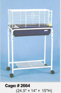 Rabbit Cage 25" X 14" X 15"H WHT