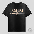Amiri Ma Bar Applique Tee in Black