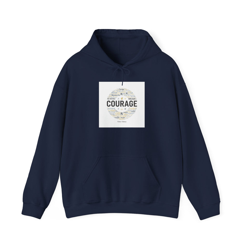 Courage Minimalist Circle Hoodie | Fresh Start apparel, reset mode design