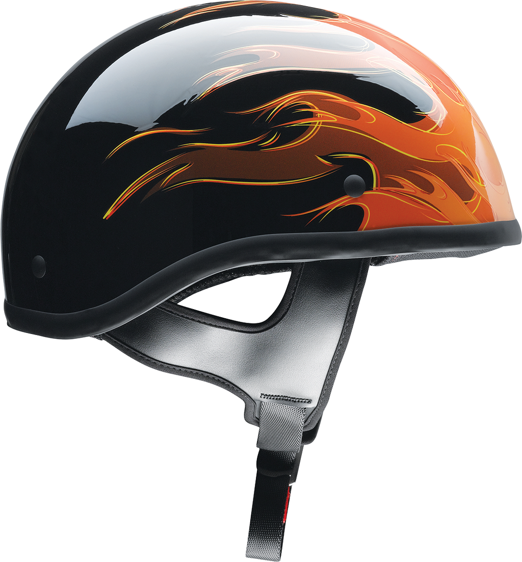Z1R, Z1R CC Beanie Helmet Hellfire Orange 3XL - Injection-Molded Polycarbonate Shell with D-Ring Closure