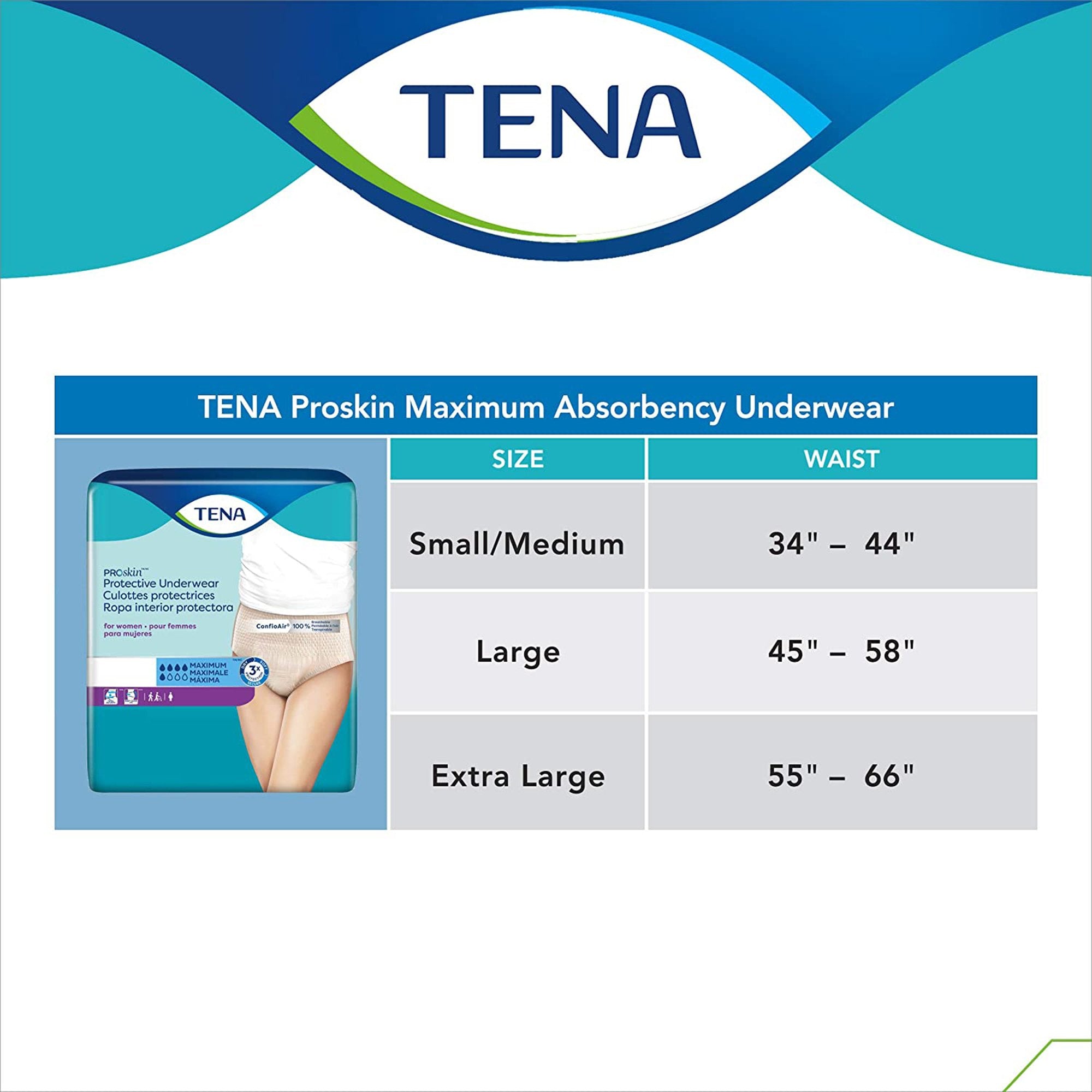 Tena® ProSkin™ Maximum Absorbent Underwear for Women, Large 73030