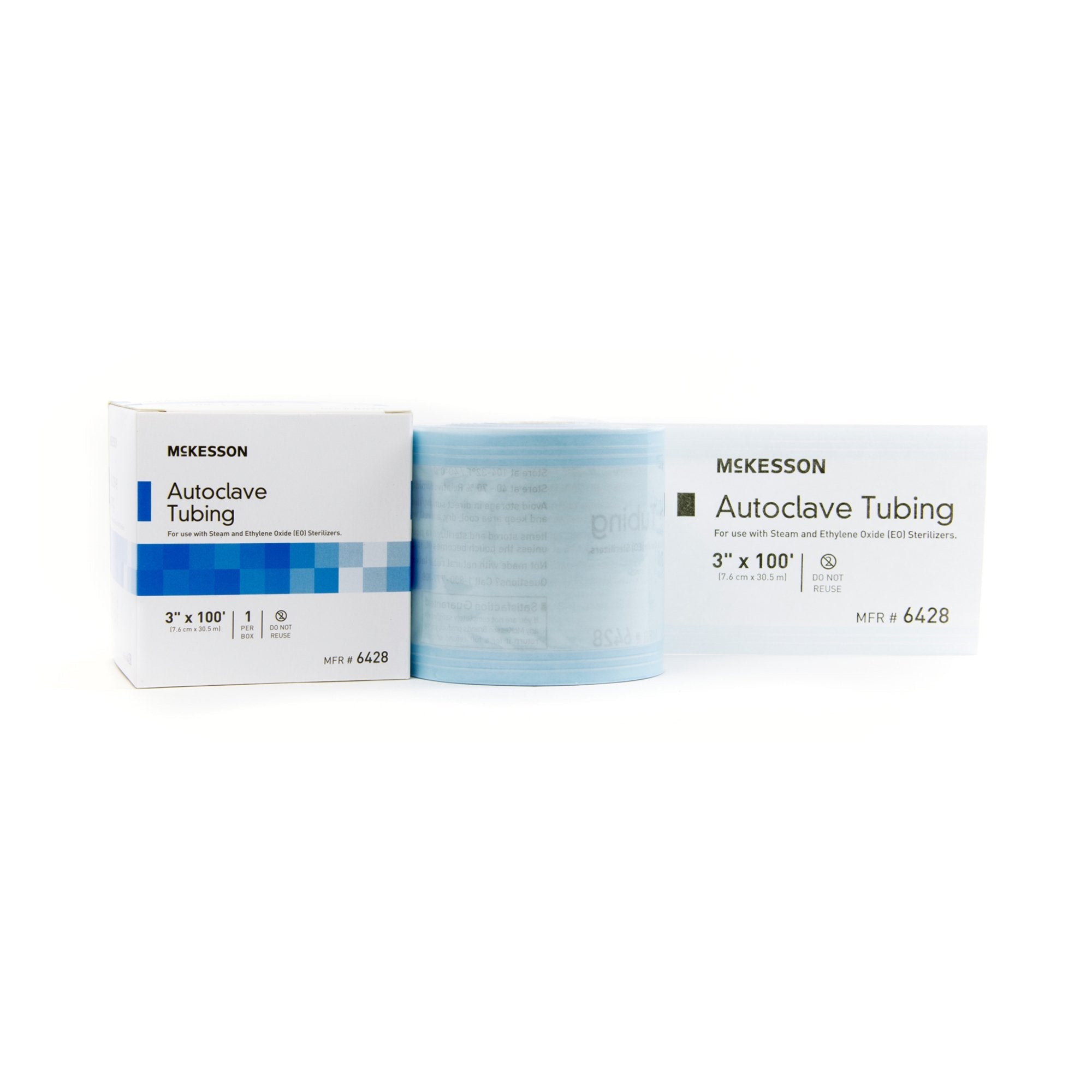 McKesson Sterilization Tubing, 3 Inch x 100 Foot 6428