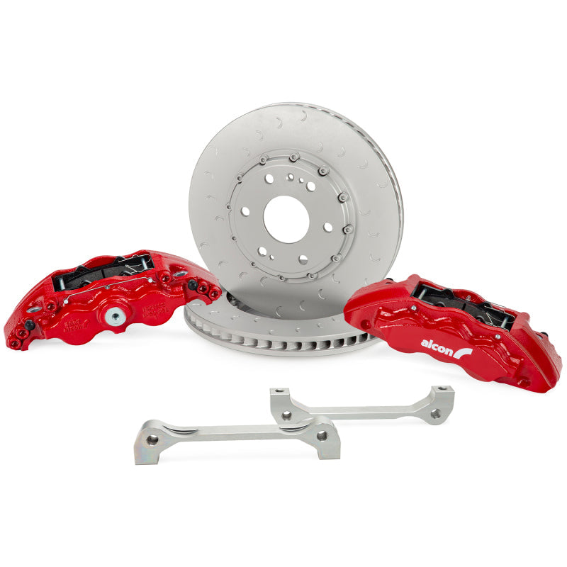 Alcon 19+ Silverado/Sierra 20+ Suburban/Tahoe/Yukon/Esc 355x33mm 6-Piston Red Caliper FRT Brake Kit BKF1559BF58