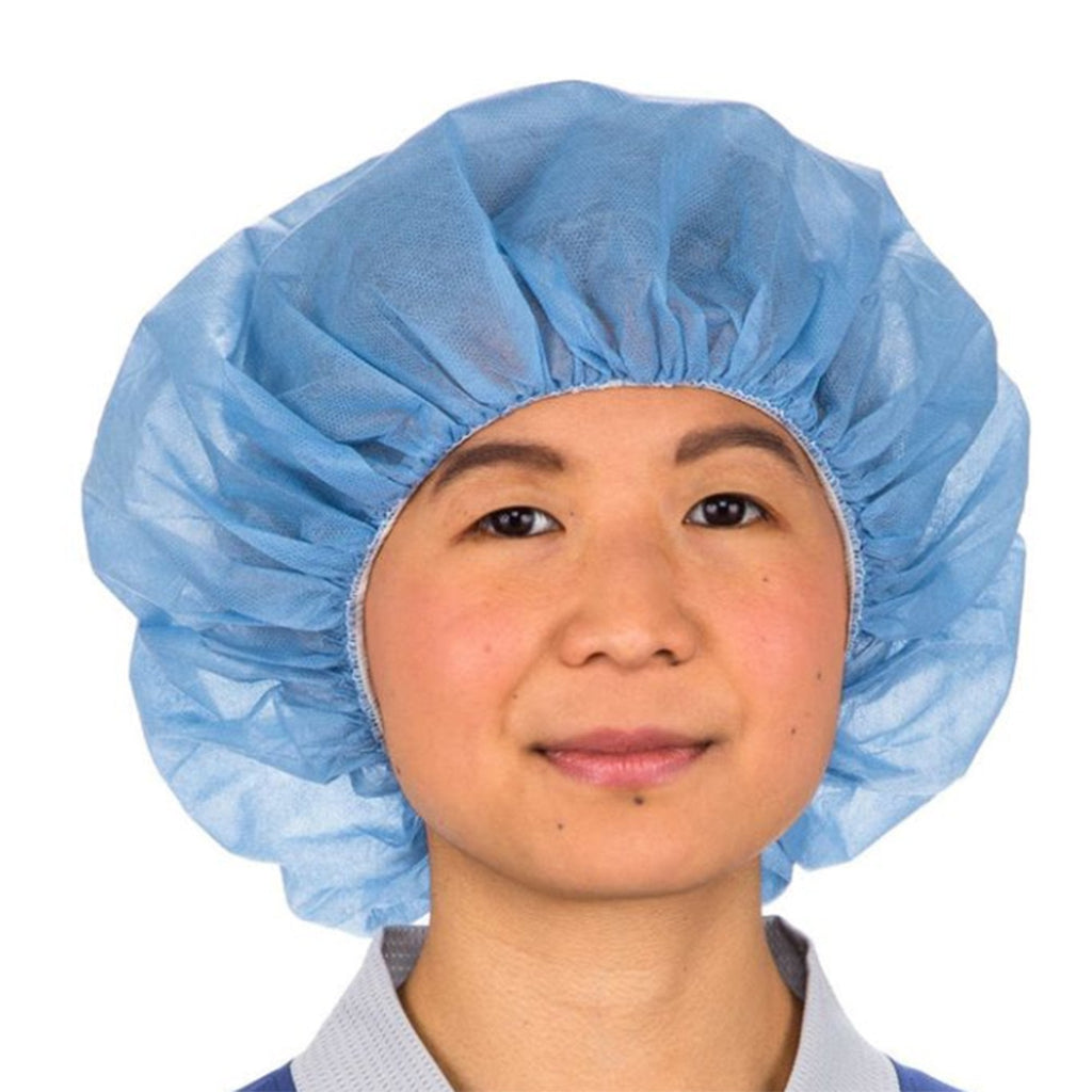Cardinal Health Blue Bouffant Cap, 24 in. B24HD